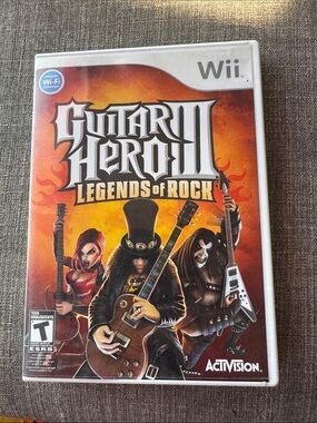 Wii Guitar Hero 3 Legends of Rock CIB game
